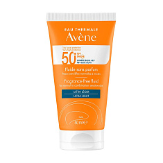 Avene Солнцезащитный Флюид SPF50+ без отдушек 50 мл