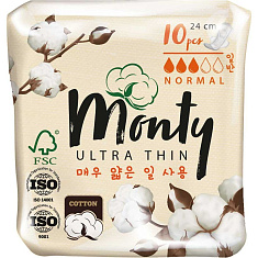 Monty Прокладки Ultra Thin Normal Plus 10шт