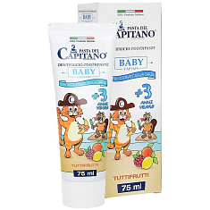 Pasta Del Capitano Baby Зубная паста детская 3+ фруктовая 75мл