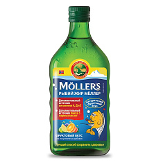 Рыбий жир Меллер с фруктовым вкусом 250мл