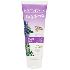 Кора Daily Secrets Крем для уставших ног Релакс 75мл