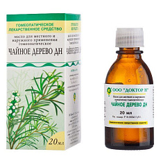 Чайное дерево ДН масло гомеопатическое для местного наружного применения 20мл