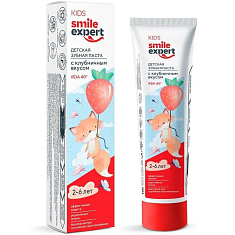 Смайл Эксперт Кидс Зубная паста детская с клубничным вкусом с 2-6 лет 50мл