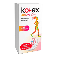 Kotex Прокладки ежедневные экстратонкие Active Део N48