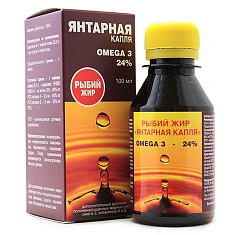 Рыбий Жир Янтарная капля флакон 100мл