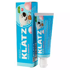 Klatz Ми-ми-мишки Бабл Гам Детская зубная паста без фтора 40мл