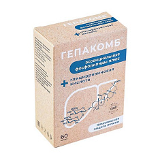 Гепакомб Эссенциальные фосфолипиды плюс капсулы 0,43г №60