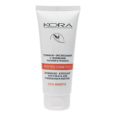 Кора Гоммаж-эксфолиант с энзимами папайи и граната 75мл