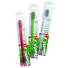 ROCS Зубная щетка TEENS для подростков Модельная средняя