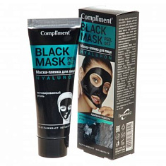Compliment Black Mask Маска-пленка Hyaluron идеальная гладкость 80мл