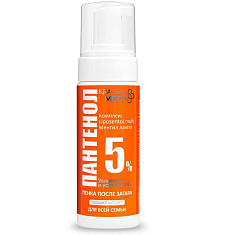 Красса Med Panthenol 5% Пенка после загара для всей семьи с гиалуроновой кислотой охлаждающая 150мл