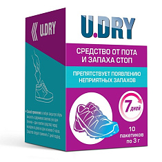 U-DRY Дезодорант для ног сухой 3г №10