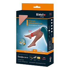 B.Well Гольфы MED JW-121 компрессионные прозрачные (22-32 мм рт ст) 2 класс р. 4 Nero