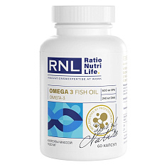 RatioNutriLife Омега-3 рыбий жир экстра высокой концентрации капсулы 1620мг N60