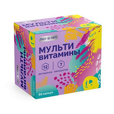MultiForte Мультивитамины для взрослых капсулы №60