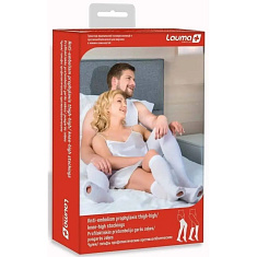 Lauma Чулки Противоэмболические с отверстием на подошве утолщенными пяткой и мыском 1 Класс Размер L белые