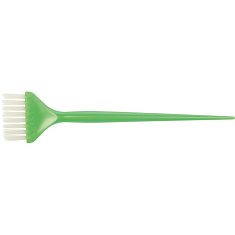 Dewal Pro Кисть для окрашивания зеленая с белой прямой  щетиной узкая 45мм