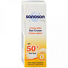 Sanosan Baby Sun Солнцезащитный крем для малышей SPF50+ 75 мл