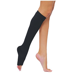 Центр Компресс Чулки компрессионные до колена с открытым мыском 1 класс размер 4 черные