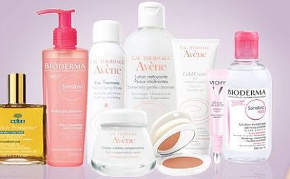 Авен, Ля Рош Позе, Биодерма минус 5% и Нюкс минус 20%