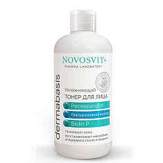 Novosvit Dermabasis Тонер для лица Ресвератрол гиалуроновая кислота Biolin P 210мл
