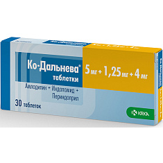 Ко-Дальнева таблетки 5мг+1,25мг+4мг №30