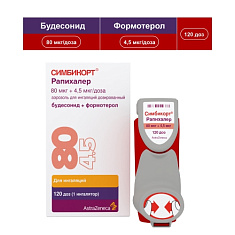 Симбикорт Рапихалер аэрозоль для ингаляций 80мкг 4,5мкг/доза 120доз N1