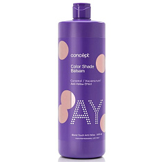 Concept Anti-Yellow Оттеночный бальзам для нейтрализации желтизны Эффект карамельный блонд 1000мл