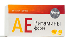 АЕ Витамины-форте капсулы 350мг №30 Фармгрупп