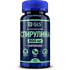 GLS Спирулина капсулы 400мг N100
