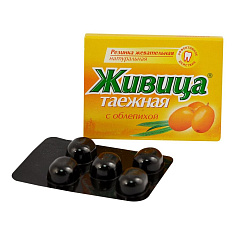 Живица таежная жевательная резинка Облепиха N5
