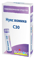 Нукс Вомика С30 Гомеопатический монокомпонентный препарат гранулы гомеопатические 4г Буарон