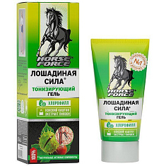 Лошадиная сила Гель для ног тонизирующий с конским каштаном и экстрактом пиявки 125мл