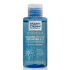 MartiDerm Essentials Мицеллярный очищающий раствор 3в1 75мл