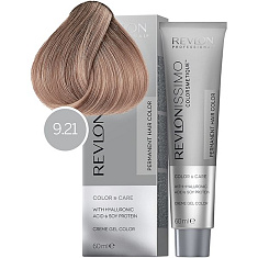 Revlon Краска для волос Revlonissimo Colorsmetique Холодные оттенки 9.21 Очень светлый блондин переливающийся пепельный 60мл