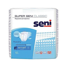 Seni Super Classic Подгузники для взрослых р. S обхват талии 55-80 N10