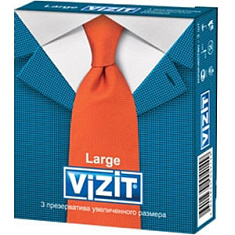 Визит Презервативы VIZIT Large Увеличенного размера 3 шт.