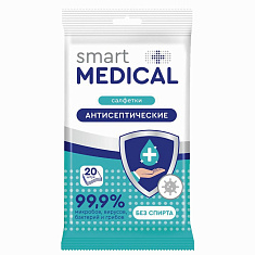 Smart Medical Салфетки влажные дезинфицирующие 20шт