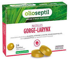 Olioseptil (Олиосептил) Gorge-Larynx Pastiles Гордж Ларинкс пастилки для горла N24