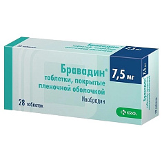 Бравадин таблетки 7,5мг N28