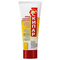 Скипар крем массажный для тела с горчицей скипидаром и экстрактом жгучего перца 75мл