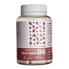 Nooteria Labs Extra Pure магний В6 капсулы 730мг N60