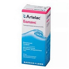 Артелак баланс раствор увлажняющий офтальмологический 10 мл