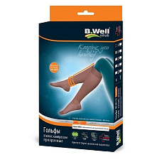 B.Well Гольфы MED JW-121 компрессионные прозрачные 22-32 мм рт ст 2 класс р. 3 Nero
