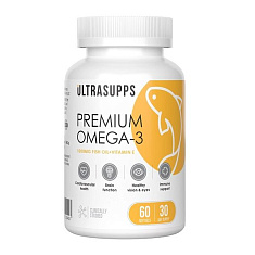 Ultrasupps Премиум Омега-3 капсулы №30