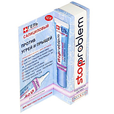 Стоп проблем гель салициловый для жирной кожи Шалфей и подорожник 15 мл