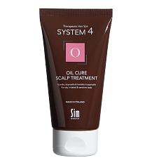 Sim Sensitive Система 4 маска-пилинг терапевтическая О для всех типов волос Oil Cure Scalp Treatment 75мл