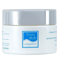 BeautyStyle Ночной питательный увлажняющий крем с витамином Е Аква 24 50мл