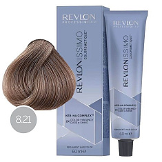 Revlon Краска для волос Revlonissimo Colorsmetique Холодные оттенки 8.21 Светлый блондин переливающийся пепельный 60мл