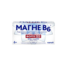 Магне В6 Форте таблетки п.п.о. 100 мг +10 мг №100 Опелла
